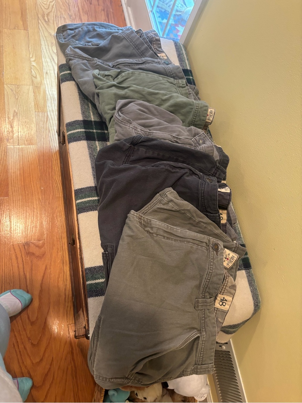 RedHead Men's cargo shorts in Olive, Gray and - Pack